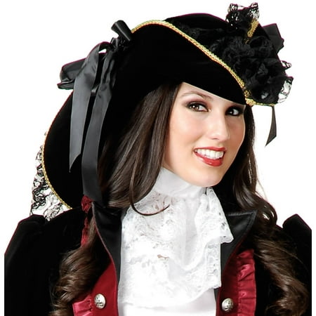 Velvet Pirate Hat   Halloween Accessory
