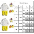 thumbnail image 5 of Baby Chicks Costume Farm Animal Outfits Infant Baby Boys Girls One-piece Romper Cosplay Jumpsuit, 5 of 5