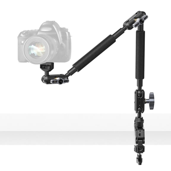 Neewer Adjustable Clamp Mount with C-Clamp for DSLR, Phone, Webcam, Action Camera, Black