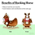 thumbnail image 2 of XIZE Soft Rocking Horse,Rocking Horse Toy, 2 of 8