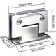 thumbnail image 2 of 2 pack Heavy Duty Bathroom Clamp,Stainless Steel Glass Door Hinge,Two Way Fixed, 2 of 4