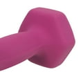 thumbnail image 6 of Sunny Health and Fitness Hex Dumbbells, Fuschia, 5 lb Pair, 6 of 7