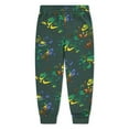 thumbnail image 2 of Boys 4-7 Nike All-Over Print Swoosh Reveal Fleece Joggers Color: Black Size: 5, 2 of 4