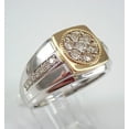 thumbnail image 5 of Men's Pinky Band Ring 2Ct Round Cut Lab Created Diamond 14K White/Rose Gold Plated Silver, 5 of 5