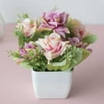 thumbnail image 3 of Artificial Flower Pot Bonsai Stage Bridal Wedding Arrangement Home Party Decor, 3 of 8