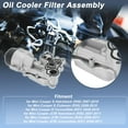 thumbnail image 3 of Carcasa del filtro de aceite de motor Unique Bargains para Mini Cooper S Hatchback (R56) 2007-2010 No.11428643749/11427546279 Enfriador de aceite de transmisión de aleación de aluminio 1 Pc, 3 of 7