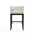 thumbnail image 3 of Manhattan Comfort Kingsley 30" Faux Leather Barstool in Ivory (Set of 2), 3 of 6