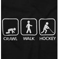 thumbnail image 2 of Crawl Walk Hockey Street Sign Humor Toddler Boy Girl T Shirt Infant Toddler Brisco Brands 24M, 2 of 6