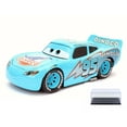 thumbnail image 1 of Diecast Car & Display Case Package - Disney Pixar CARS DINOCO Lightning McQueen, Sky Blue - Jada 98100 - 1/24 Scale Diecast Model Toy Car w/Display Case, 1 of 3