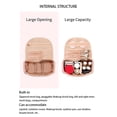 thumbnail image 3 of fastboy Large Capacity Cosmetic Storage Bag - Store All Makeup In One Place Choose Multiple Colors Black  white stripe 1Set, 3 of 6
