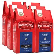 Community Coffee House Blend 72 Ounces, Medium Dark Roast Ground Coffee, 12 Ounce Bag (Pack Of 6)