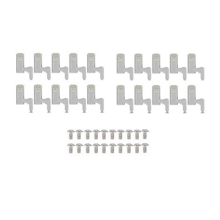 

20Pcs 0.25W Universal LED Under Cabinet Light Cupboard Inner Hinge Lamp Closet Sensor Light White