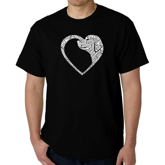 Dog Heart - Men's Word Art T-Shirt
