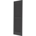 thumbnail image 3 of 15"W x 34"H Americraft Two Equal Louver Exterior Real Wood Shutters (Per Pair), Shadow Mountain, 3 of 10
