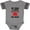 Football Heather and Smoke, variant on Inktastic Mimi and Pappy Love Me Boys or Girls Baby Bodysuit