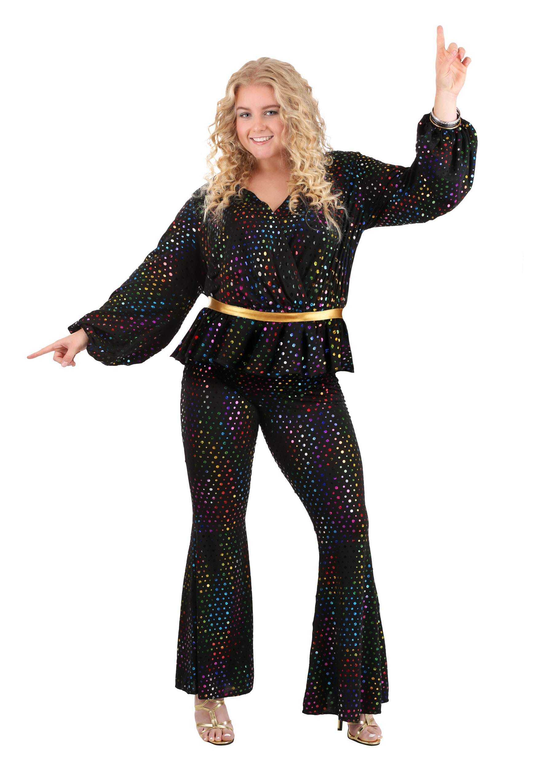 Drik vand lys pære Gå ned Women's Plus Size Disco Queen Costume - Walmart.com