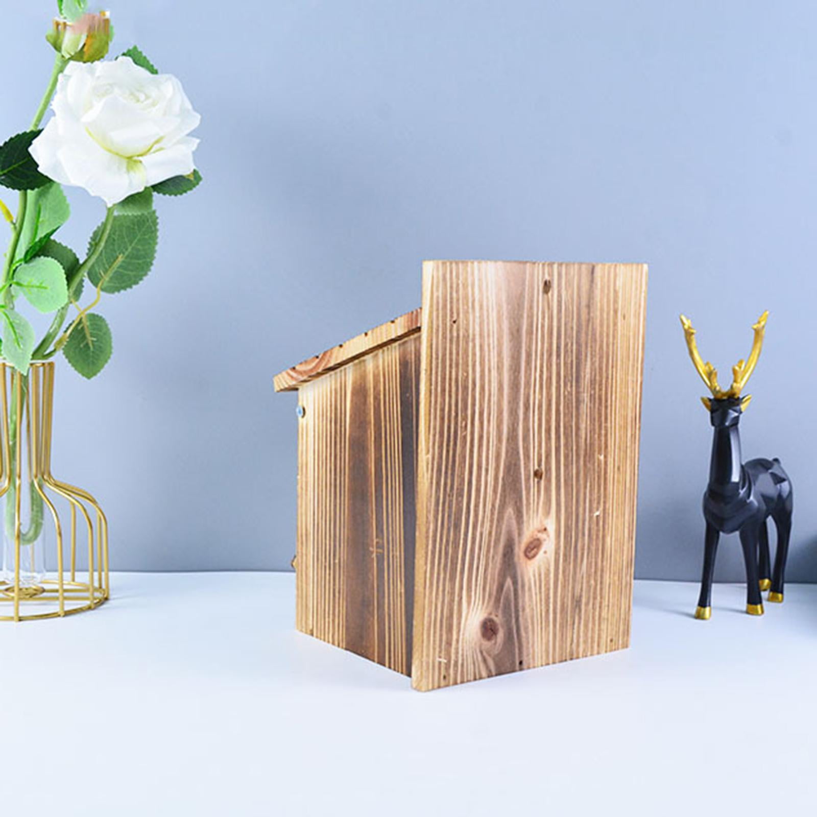 Wooden Bird House Cage Parrot Bird Hut Mating Hatching Decoration