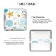 thumbnail image 5 of Fotbe Gold Stars Blue Dots Pattern Porta Pañuelos Decorativo de Cuero, Caja Cuadrada Moderna para Pañuelos Faciales, Organizador y Dispensador 5x5x5'', 5 of 7