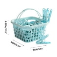 thumbnail image 3 of Ovzne 30-Pack Windproof Plastic Clothespins With Storage Basket - Ideal For Underwear, Socks, Quilts Clothes Drying, 3 of 4