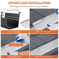 thumbnail image 2 of QinaQin Gutter Guards, 7 Pack Heavy Duty Aluminum Leaf Guards with Screws, Total 28FT Length for Easy DIY Installation, 2 of 8