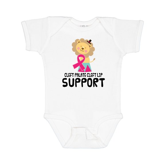 Inktastic Cleft Palate Cleft Lip Support Lion Boys or Girls Baby Bodysuit