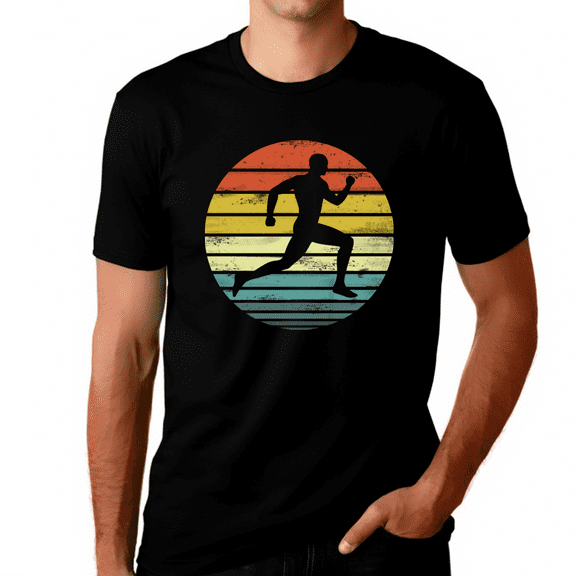Vintage Trail Running TShirts for Men Vintage Running Graphic Tees for Runners Marathon, 5k, 10k