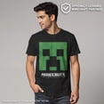 thumbnail image 2 of Men's Minecraft Creeper Big Face Graphic T-Shirt, 2 of 10