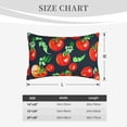 thumbnail image 4 of Lsque Tomatoes Pattern Pillow Case – Soft & Cozy Throw Pillow Cover, Hypoallergenic Cushion Case for Sleeping Women with Envelope Closure-16"x24", 4 of 6