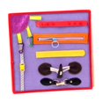 thumbnail image 3 of Piezas para tablero sensorial, piezas para vestir, habilidades motoras, aprendizaje preescolar, estrés Violeta, 3 of 9