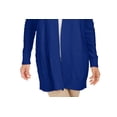 thumbnail image 3 of CHARTER CLUB Womens Blue Printed Open Cardigan Blouse Sweater  Size M, 3 of 3