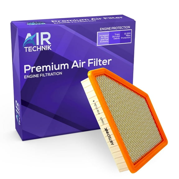 AirTechnik CA10465 Replacement Engine Air Filter  Fits 2010-2017 Chevy Equinox L4 2.4L/V6 3.0L/ V6 3.6L, 2010-2017 GMC Terrain L4 2.4L/V6 3.0L/ V6 3.6L - 25899727/23335811