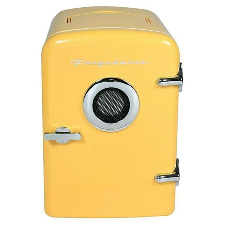 Frigidaire - 6 Can Mini Fridge / Bluetooth Speaker - Yellow