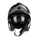 thumbnail image 4 of Casco Abatible Moto Kov Stark Cyber Punk Negro Naranja Dot, 4 of 5