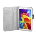 thumbnail image 2 of Samsung Galaxy Tab 4 8.0 Case (White) - Slim Fit Folio Synthetic Leather Smart Cover Stand for Samsung Galaxy Tab 4 8-Inch Tablet with Auto Sleep & Wake Function, Elastic Hand Strap and Stylus Holder, 2 of 8
