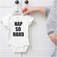 thumbnail image 5 of Nap So Hard Funny Rap Hip Hop Baby Romper Boys or Girls Infant Baby Brisco Brands 6M, 5 of 6