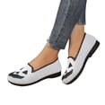 thumbnail image 6 of KEVCHE Halloween Pumpkin Shoes for Women, Knitted Slip-On Loafers with Cushioned Insole, Lightweight Casual Walking Shoes for Fall Party, Spooky Funny Footwear for Daily and Holiday Wear, 6 of 6