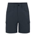 thumbnail image 4 of Kvture Bermuda Cargo Denim Shorts for Women Knee Length with Pockets Elastic Waist Long Jorts for Summer Casual Z Navy XXL, 4 of 8