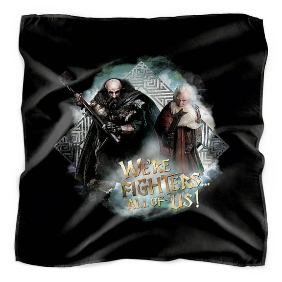 The Hobbit We Are Fighers Bandana (21 in x 21 in)
