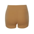 thumbnail image 3 of A2Y Women's Basic Solid Premium Cotton High Rise Bike Shorts Coffee 1XL, 3 of 6