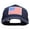 Navy, variant on American Flag Patched New Big Size Trucker Mesh Cap - Red XL-3XL