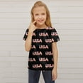 thumbnail image 3 of Ketyyh-chn99 Girls Short Sleeve Shirts Toddler Girl Summer Clothes Girls Casual Short Sleeve T Shirts Kids Loose Tunic Tops Black,3-4 Years, 3 of 4