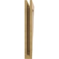 thumbnail image 4 of Ekena Millwork 3 1/2"W x 20"D x 28"H Funston Traditional Rough Cedar Woodgrain TimberThane Bracket, Primed Tan, 4 of 6