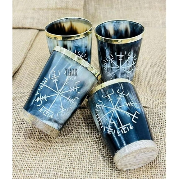 Viking Drinking Horn Cups For Drinking Viking Sets Of 4 Viking Drinking Horn Cup and Mugs