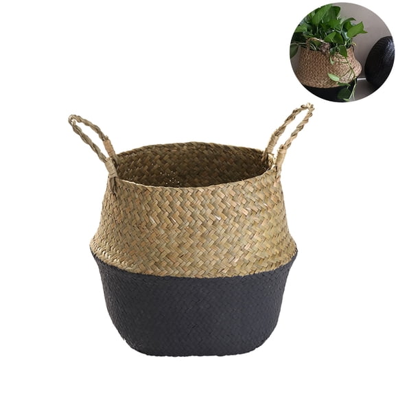 OULII Indoor Natural Seagrass Basket Woven Seagrass Multi for Home Office Garden Use 1Set