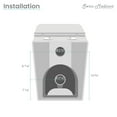 thumbnail image 4 of Concorde Back to Wall Concealed Tank Toilet Bowl Bundle in Glossy White, 4 of 14