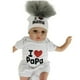 thumbnail image 2 of Gorros de algodón con pompón para niña recién nacida, accesorios para fotos, i love mama papa, gorro de niño niña para niño, gorro infantil, 2 of 4