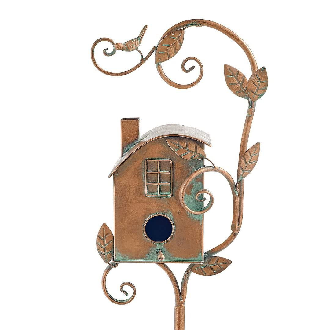 Details about   Birdhouse Multi Bird 3 Units Living Tin with 4 Prong Stake 