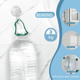 thumbnail image 2 of Reusable Suction Cup Hooks 6 Pack, Heavy Duty Transparent Wall Hooks with Strong Locking Suction, Removable Hangers for Kitchen Bathroom Storage, 2 of 4