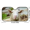 thumbnail image 2 of GZHJMY Car Windshield Sunshade Funny Sheep, Foldable Car Visor Front Window Sun Shade for SUV Car 55 x 27.5 inch Keep Vehicle Cool, 2 of 6