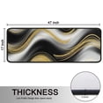 thumbnail image 5 of Kitchen Rugs Sets Of 2,Black Marble Gold Wave Pattern Anti Fatigue Kitchen Mat Rugs Non Slip Washable,Decorative Kitchen Floor Mats for Kitchen,Sink,Laundry,17"x47"+17"x47", 5 of 5